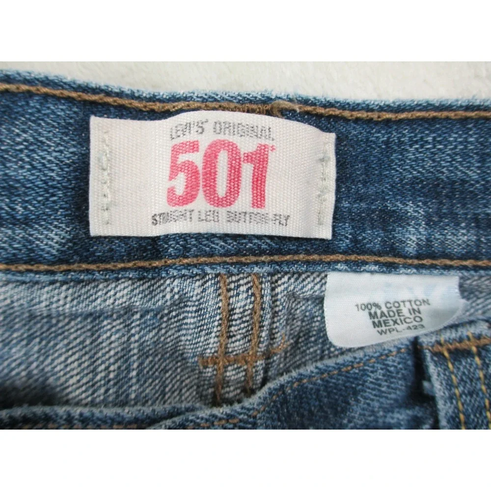 Levi's 501XX Pants Mens 36 Blue Denim Jeans Straight Buttonfly Casual 36X30 00s*
